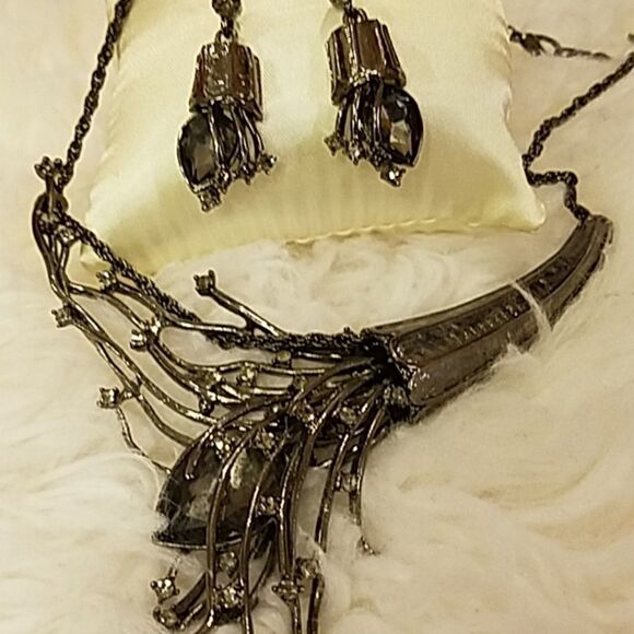 Artist Created Necklace & Earring Set - Picture 1 of 5